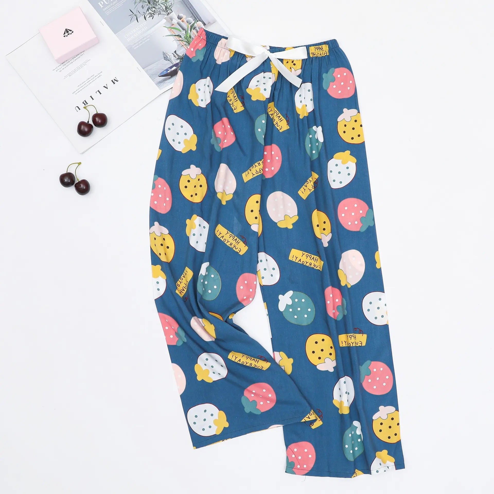 Women's Loose Casual Printed Pajama Sleep Pants - Image 29