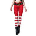 Women's Sequined Striped Yoga Leggings