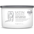 Satin Smooth Ultra Sensitive Zinc Oxide Wax 14 oz white and grey container.