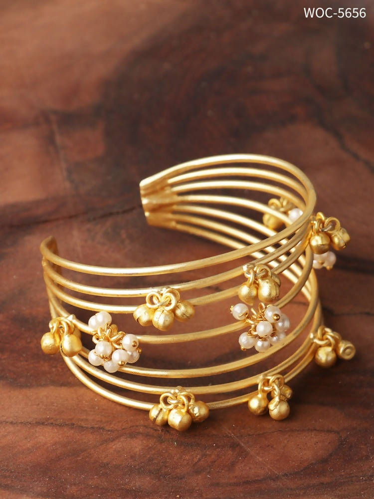 Matt Golden Ghungroo Bracelet