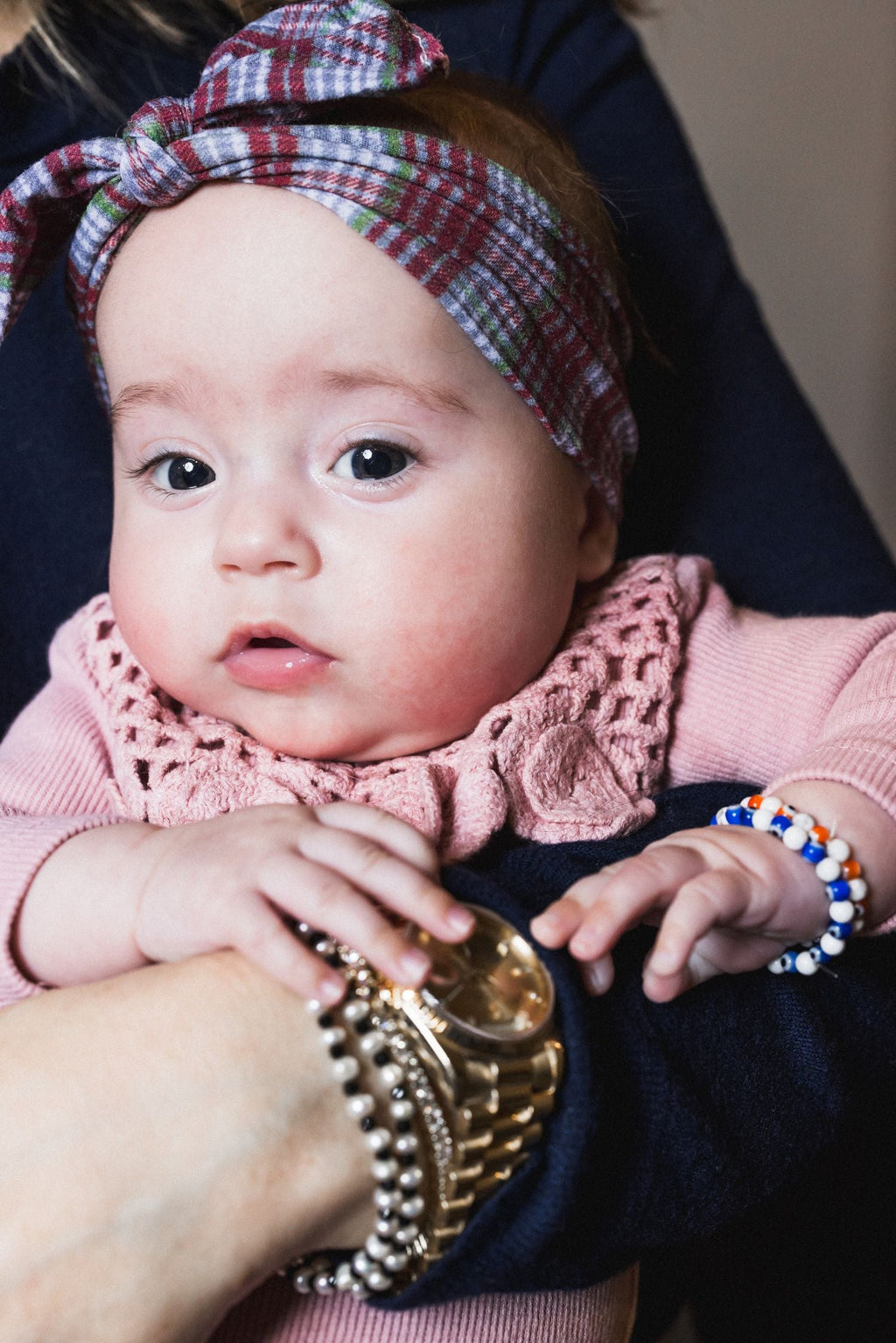 Zoe & Me “The Whimsy” 10k Gold, Howlite Evil Eye Mother/Daughter Bracelet
