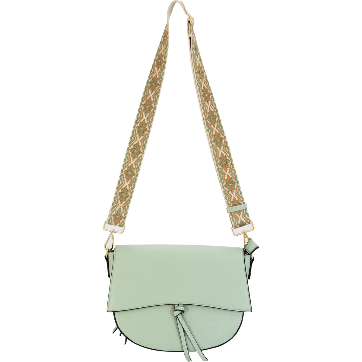 Zoey Half-Moon Crossbody Bag with Detachable Adjustable Strap - Image 11
