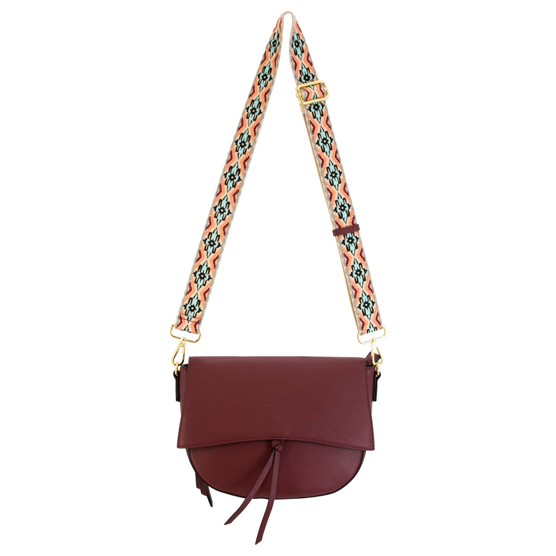 Zoey Half-Moon Crossbody Bag with Detachable Adjustable Strap - Image 17
