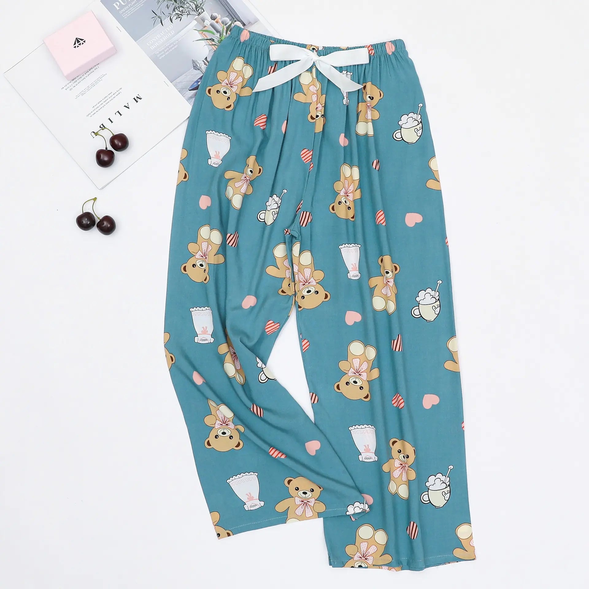 Women's Loose Casual Printed Pajama Sleep Pants - Image 26
