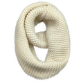 Warm Scarf for Winter Women or Men Thick & Chunky Knit Loop Wool Infinity Scarves Neck Warmer For Winter Cold Weather W-S-J1 (Beige)