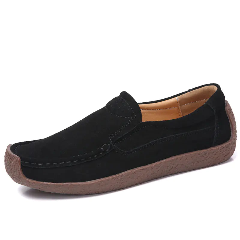 Women's Flat Leather Loafers