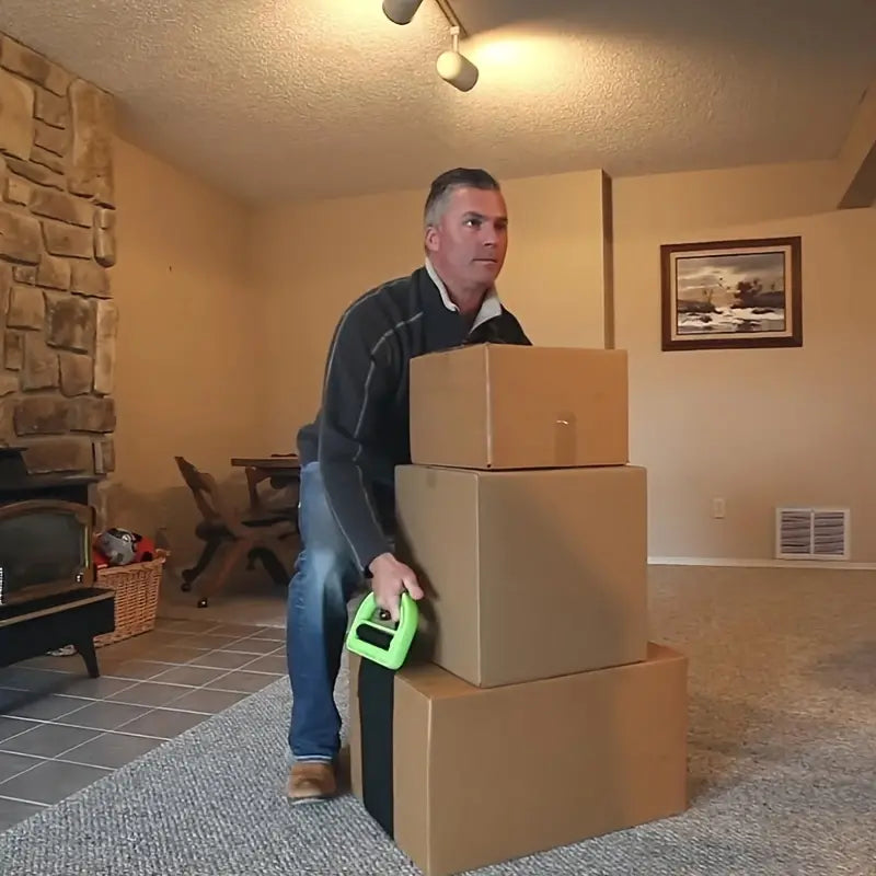 Retractable Carrying Straps for Boxes and Furniture