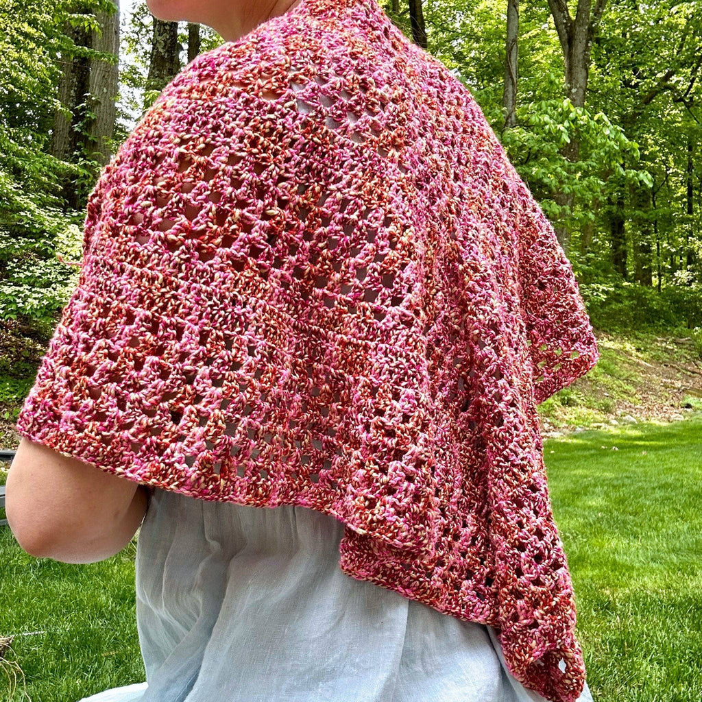 A Walk in the Garden Shawl Crochet Pattern for Beginners