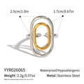 18k Gold-plated Stainless Steel Ring For Women