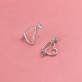 Niche, Minimalist Heart-shaped Earrings