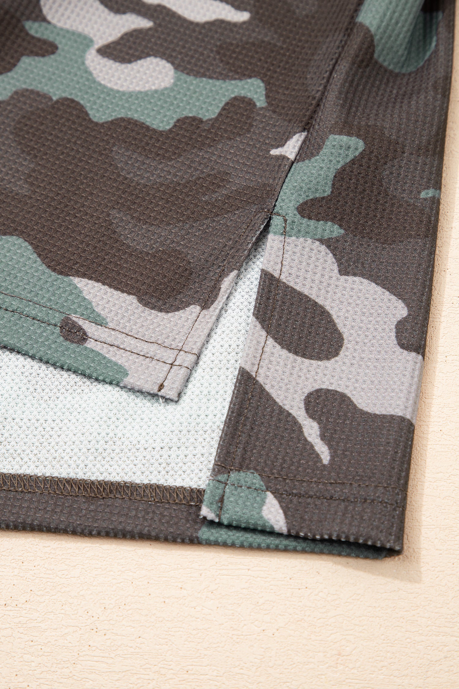 Anaya Textured Drop Shoulder Long Sleeve Top