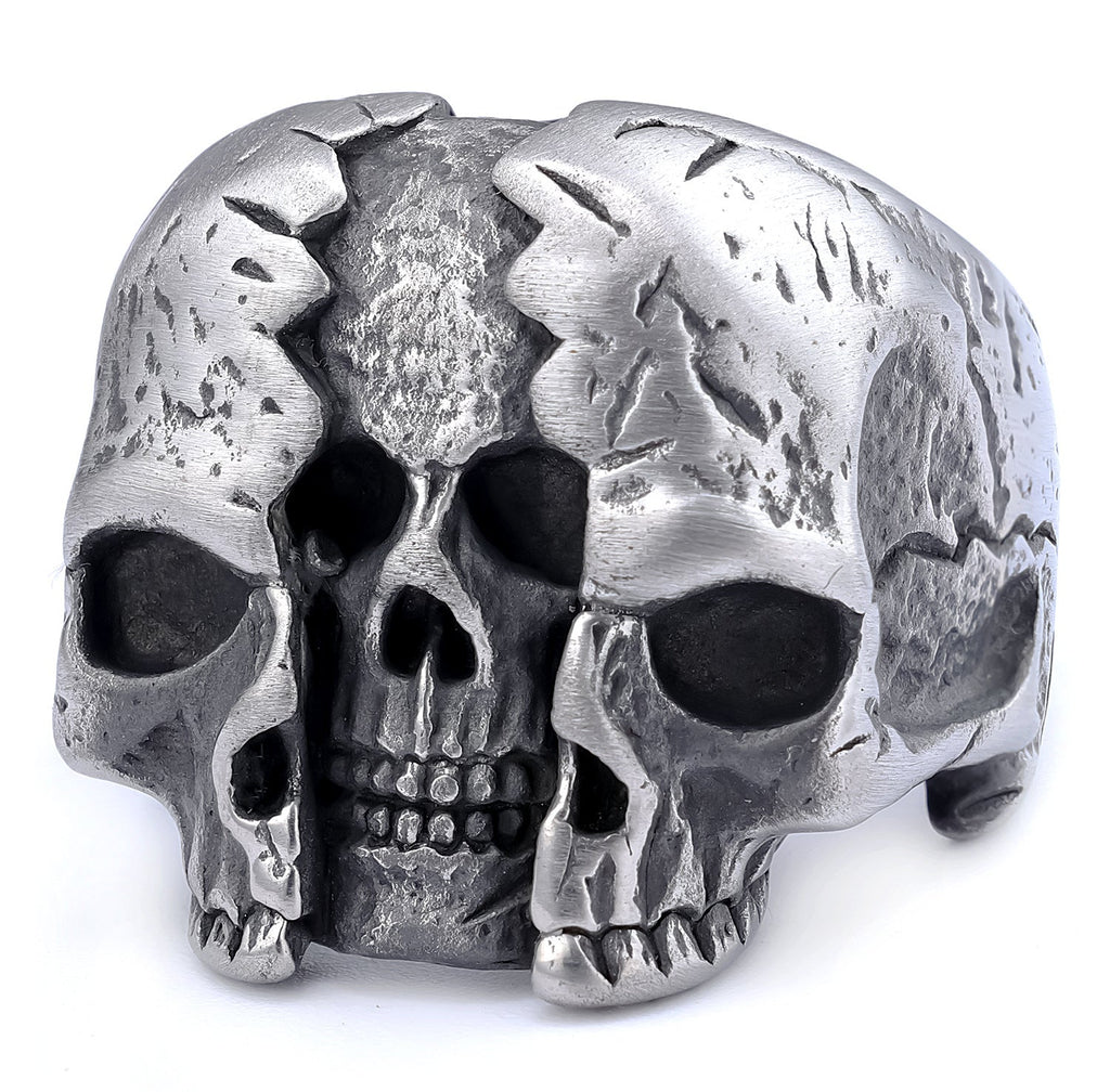 Creative Mens Aviator Retro Skull Ring