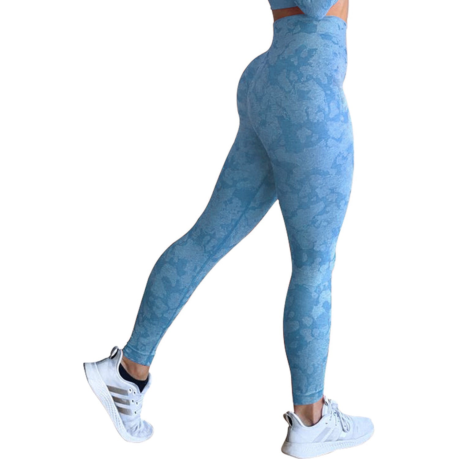 Snowflake Camouflage Seamless High Waisted Yoga Leggings