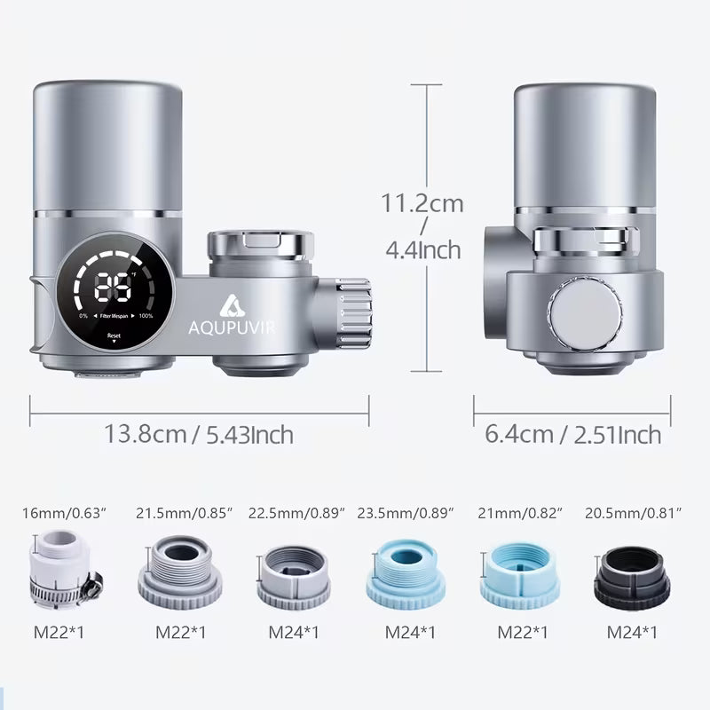 Faucet Water Filter with Filter Element for Standard Sinks