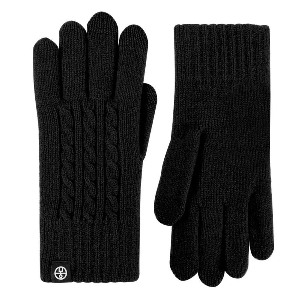 Cable Knit Touchscreen Gloves