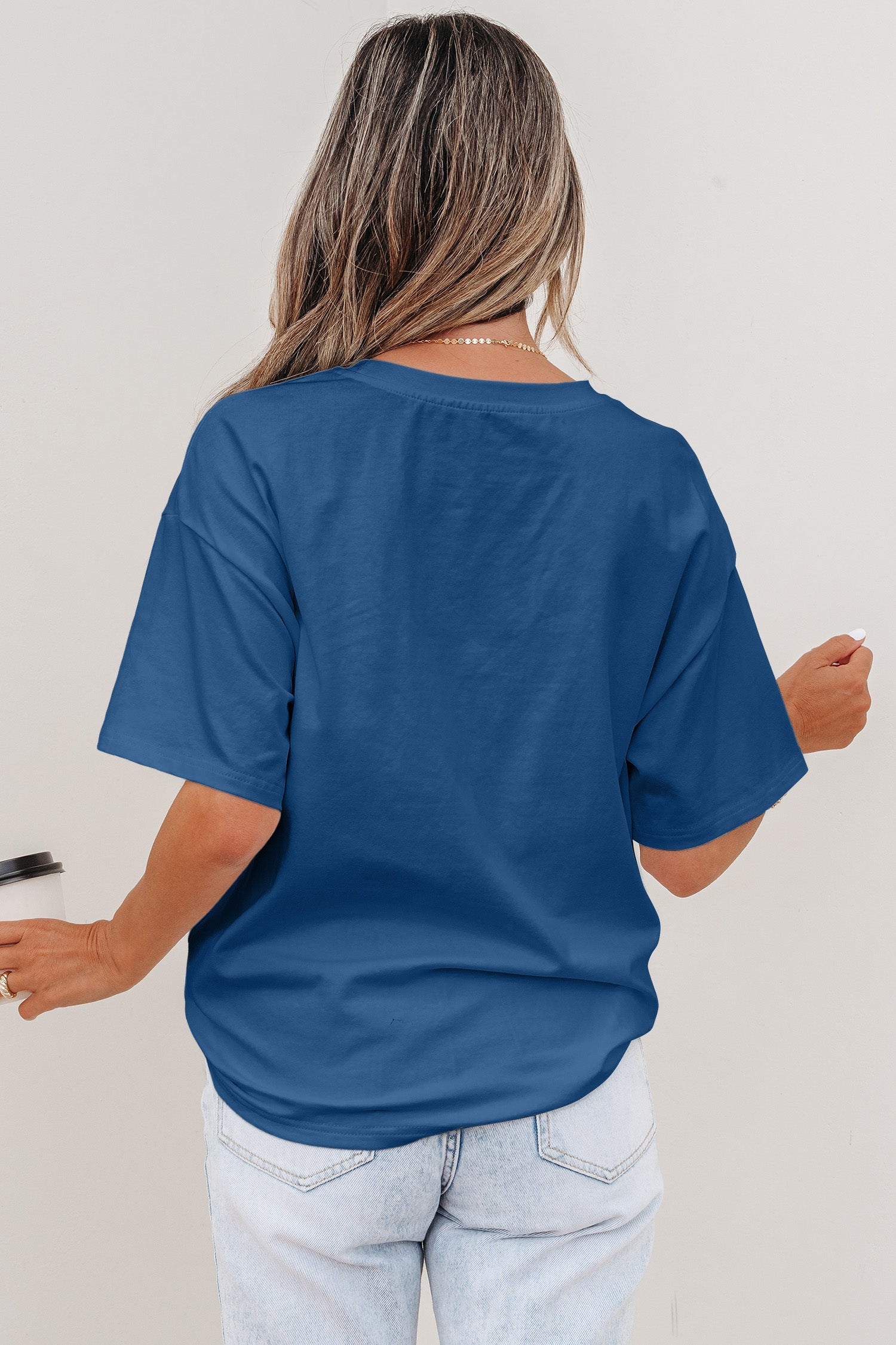 Colorblock Chest Pocket Patch Short Sleeve Top