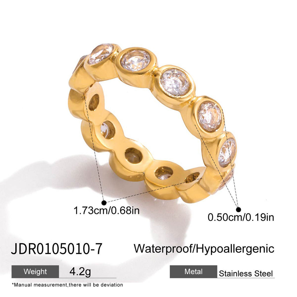 Glamorous Rhinestone Hand Chain and Ring Bracelet Set