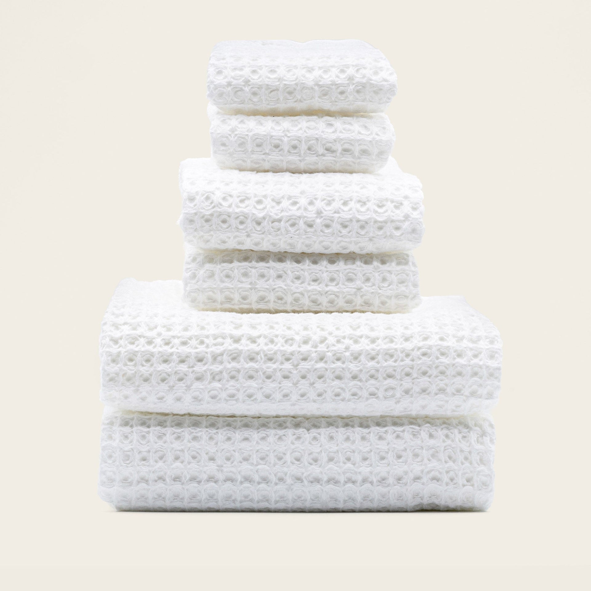 Sedona White Cotton Waffle Weave Bath Towel - Image 18