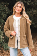 Lilisha Corduroy Edge Patchwork Jacket