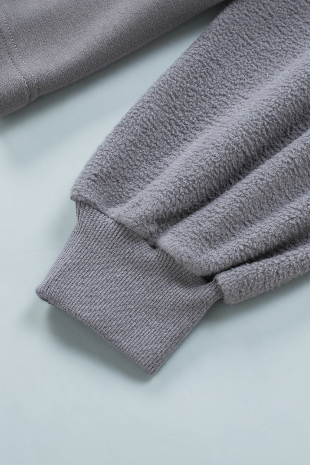 Green Bishop Sleeve Zip Up Hoodie Jacket with Flap Pockets