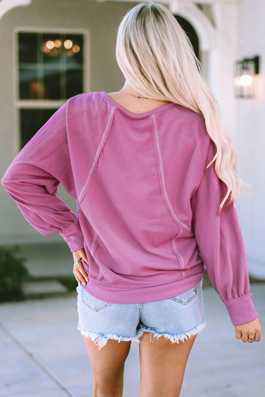 Chaya Exposed Seam Terry Pullover