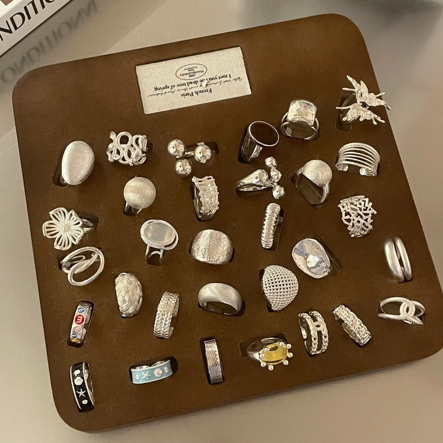 S925 Sterling Silver Women Rings, Minimalist Luxury Vintage Style, Non-Tarnish Unique Design Finger Rings