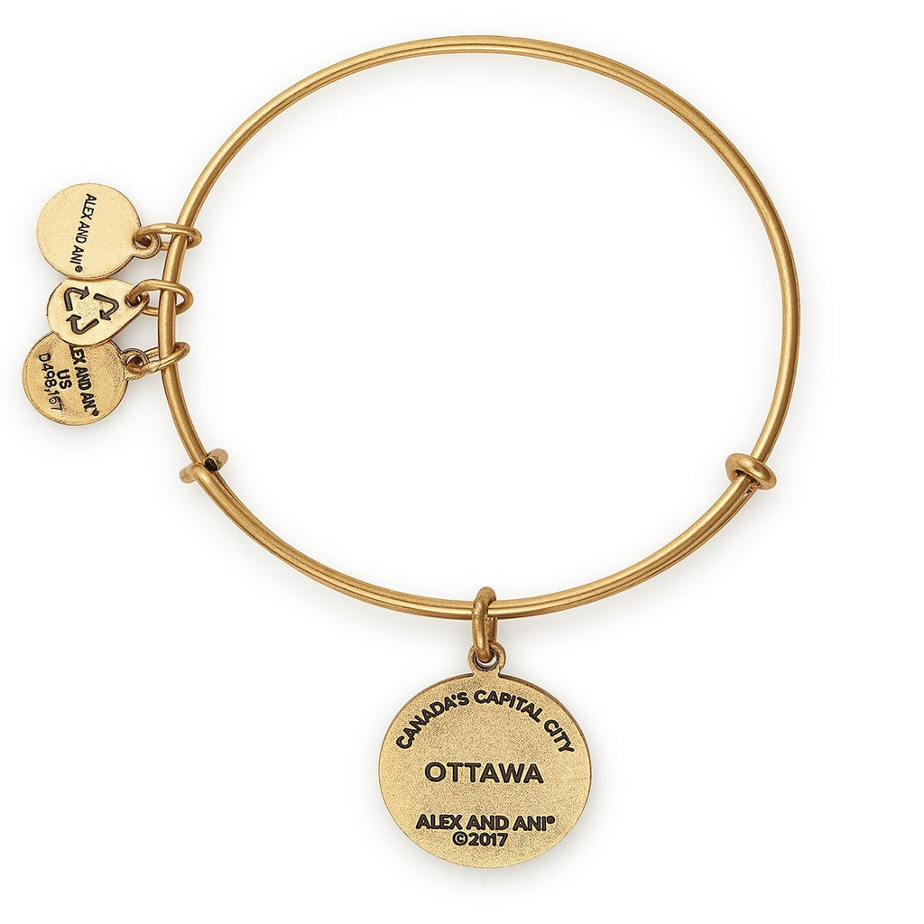 Ottawa Parliament Hill Expandable Charm Bangle in Silver Tone