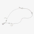 Oceanside Beach Anklet in mixed rose-gold and silver tones with iridescent accents