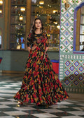 Black Tasar Silk lehenga choli with iconic sparkle and decorative lace border