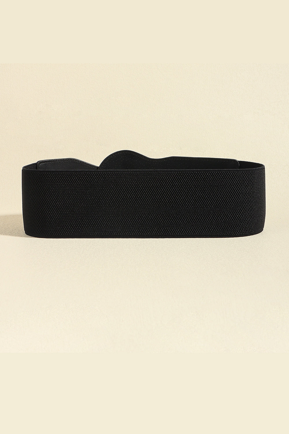 Zinc Alloy PU Leather Belt | Black & Gold Solid Design