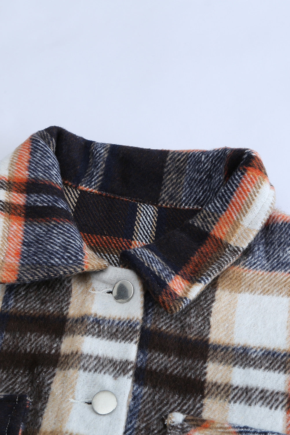 Brown Plaid Flannel Shacket | Button-Up Long Sleeve