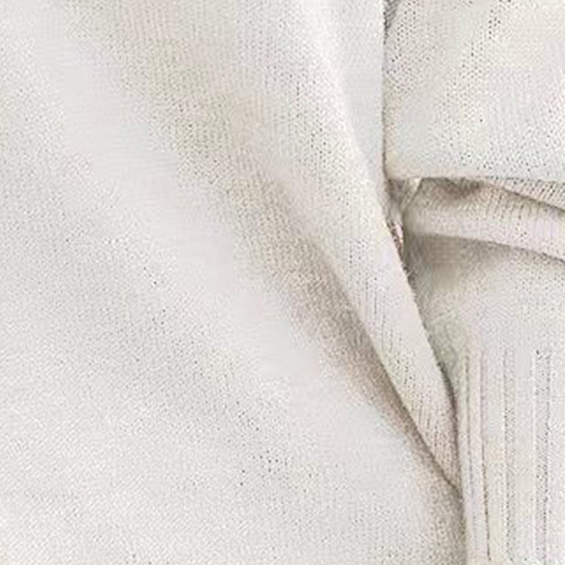 Women's V-Neck Drop Shoulder Sweater Casual Long Sleeve Pullover