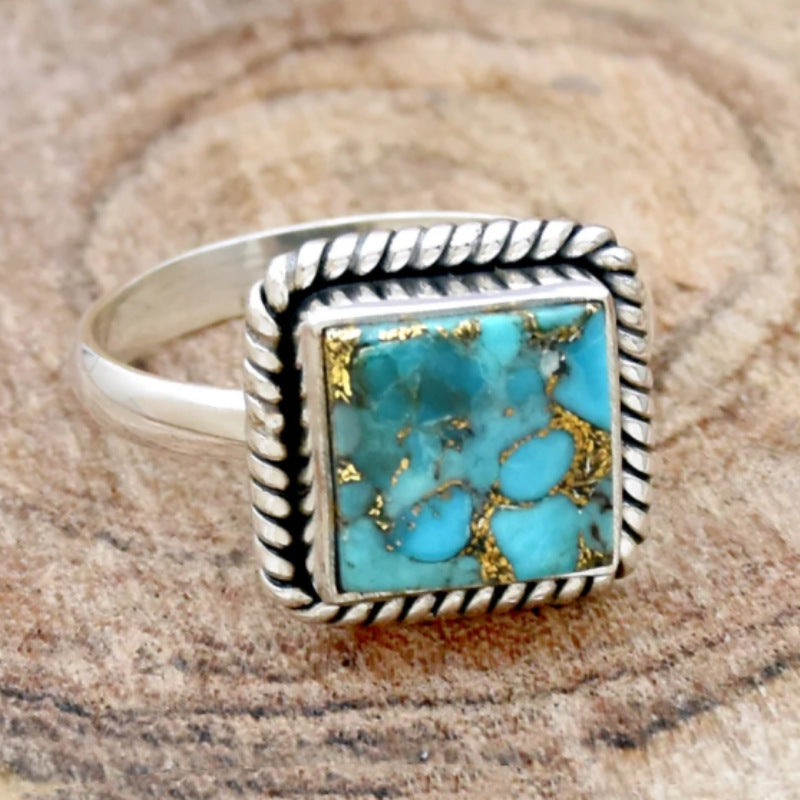 Elegant Southwestern Bohemian Silver Ring for Women