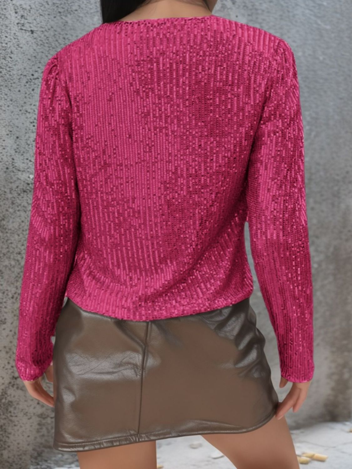 Sequin Open Front Cropped Jacket | Glamorous Party Style