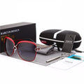 Oversized Gradient Round Cat Eye Sunglasses Modern Vintage
