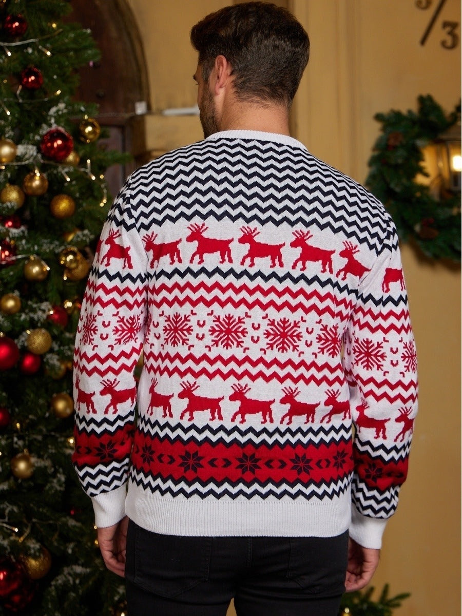 Men's Christmas Sweater in Red or White