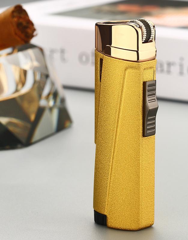 Modern Triple Jet Torch Lighter with Grinding Wheel Ignition