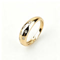 Moissanite Sterling Silver Diamond-encrusted Starry Ring