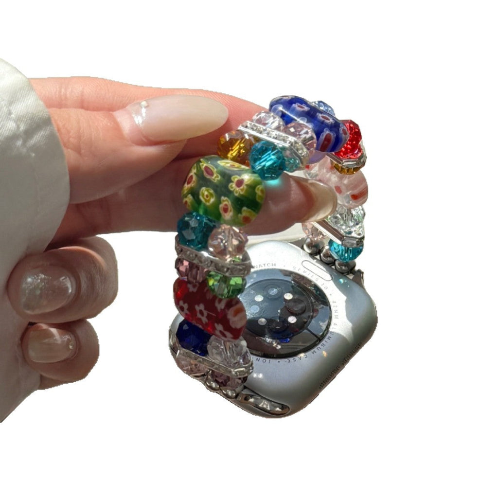 Colorful Candy Elastic Watch Strap Suitable For