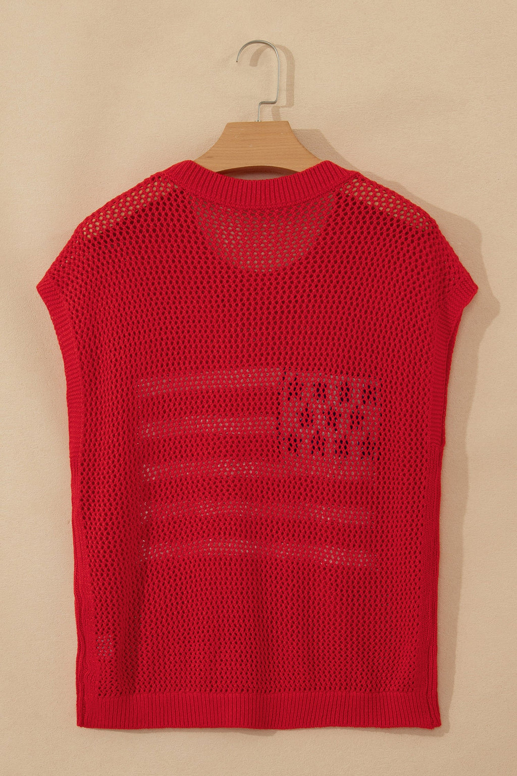 Emely American Flag Graphic Short Sleeve Knit Sweater