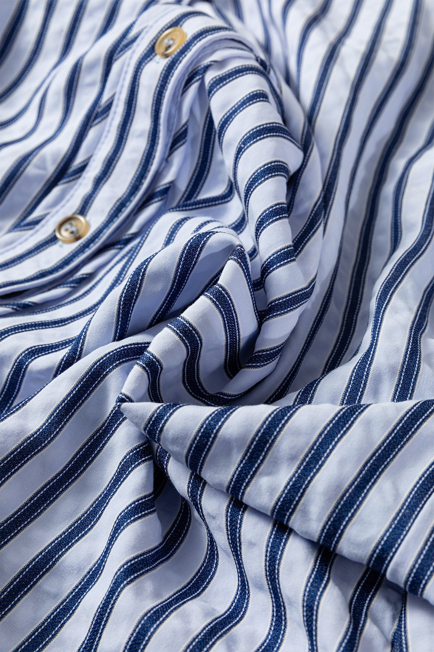 Striped Button Down Long Sleeve Oversized Shirt | Casual Collared Blouse