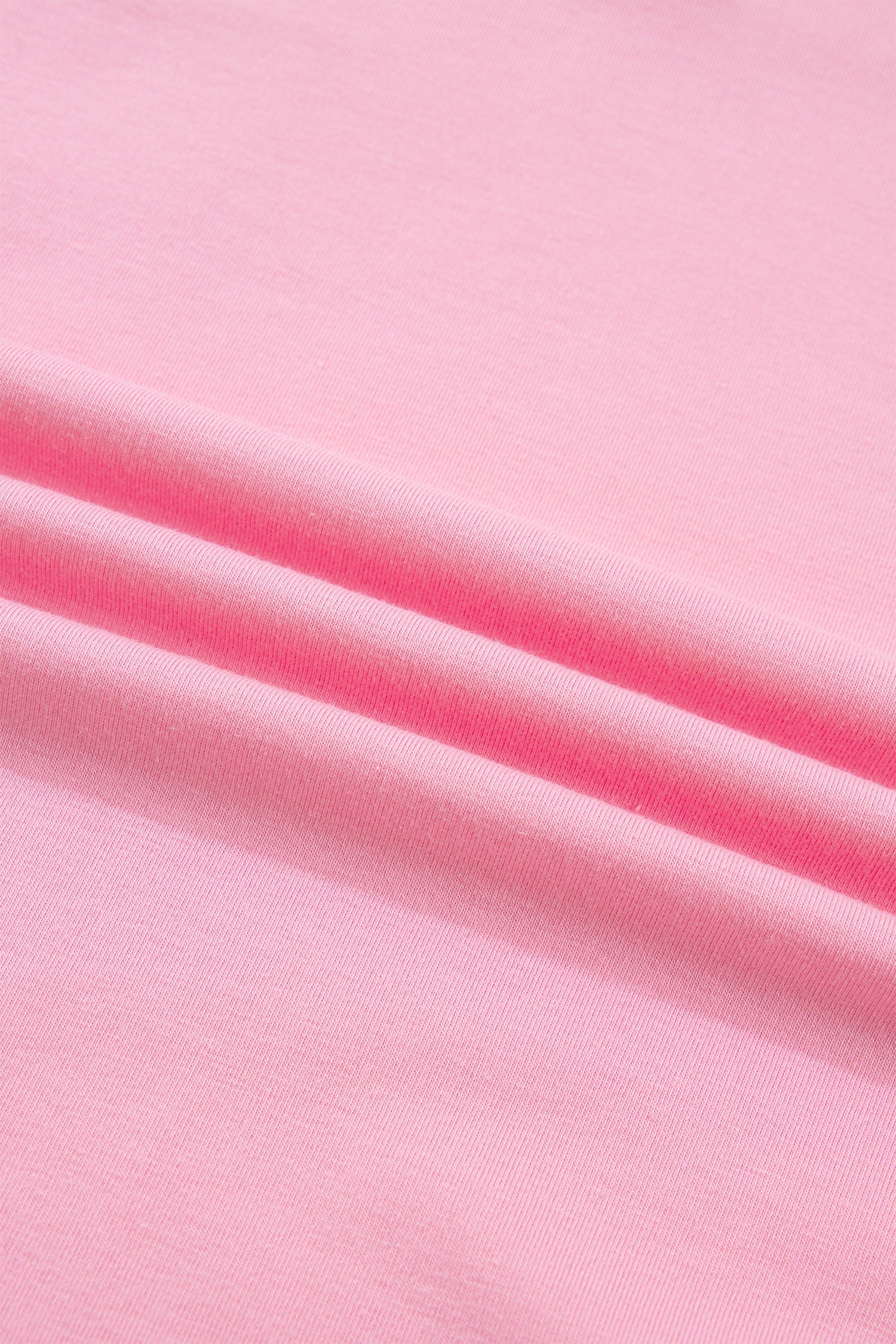 Solid V-Neck Pleated Puff Sleeve Blouse in Pink