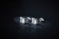 Emerald Cut Moissanite Stud Earrings 6x8mm S925 Silver Octagon