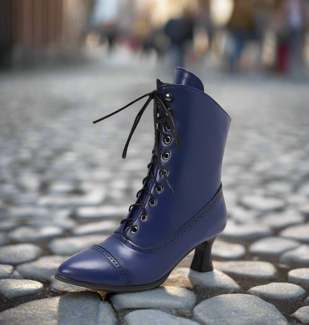 Women’s High Heel Martin Boots – British Style Motorcycle Fashion