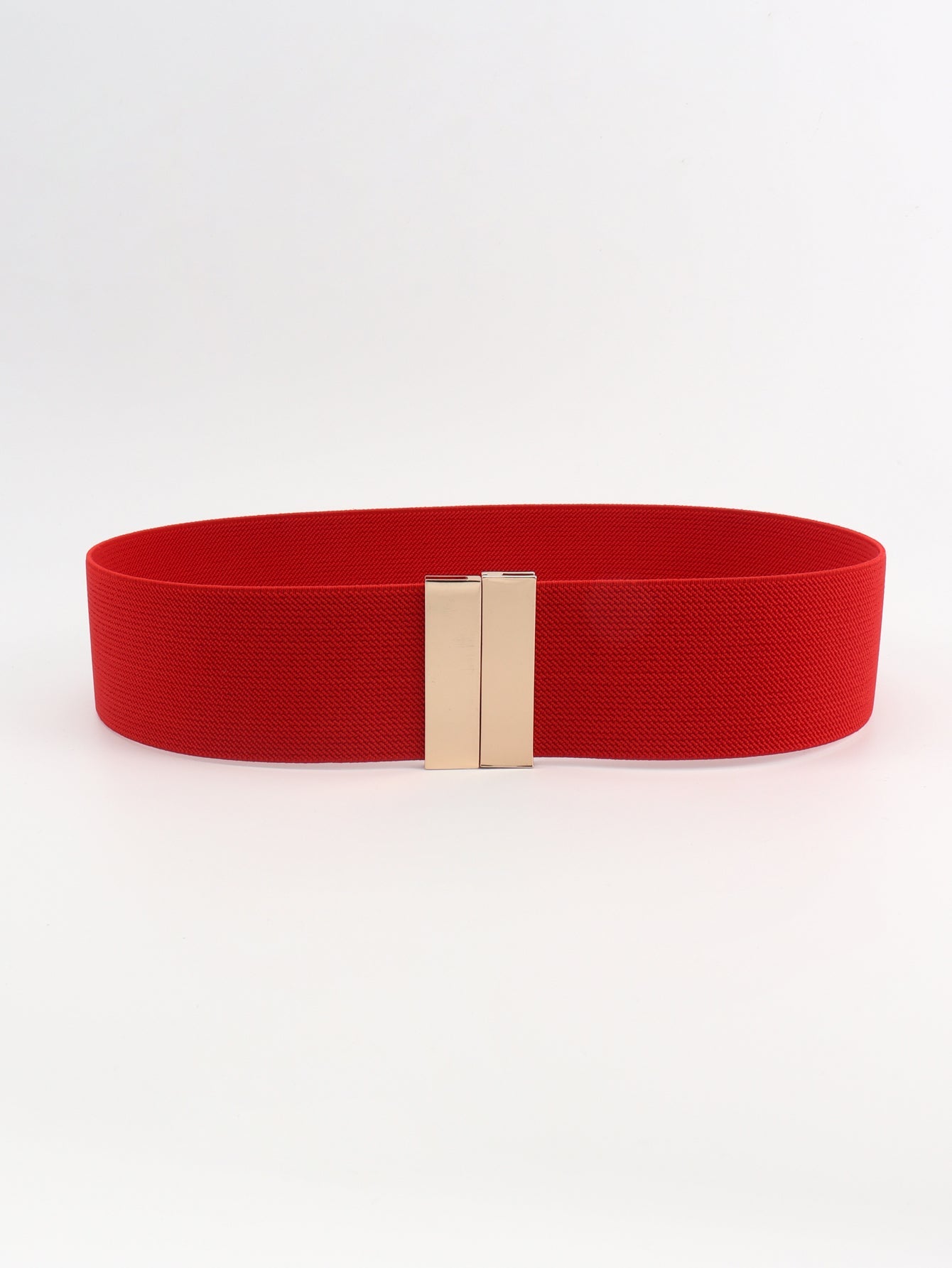 Alloy Buckle Elastic Belt - Stretch Waist Belt Women