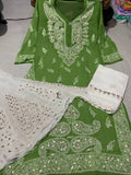 Chikankari Gota Patti Sharara Set in Chiffon for Ethnic Formal Wear