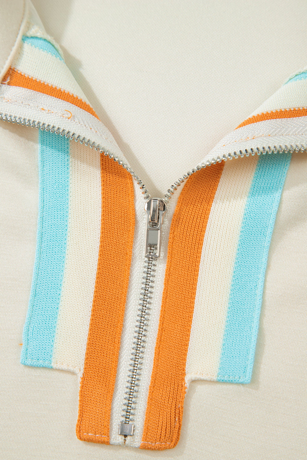 Ocean Half Zip Polo Tee and Shorts Set - Sporty Knit Summer Co-ord