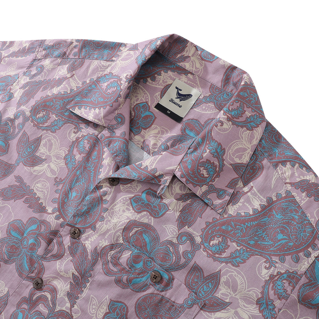 1920s Vintage Eastern Journey Hawaiian Shirt Cotton Camp Collar