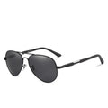 Aviation Polarized Sunglasses - Military Style Aluminum Gold