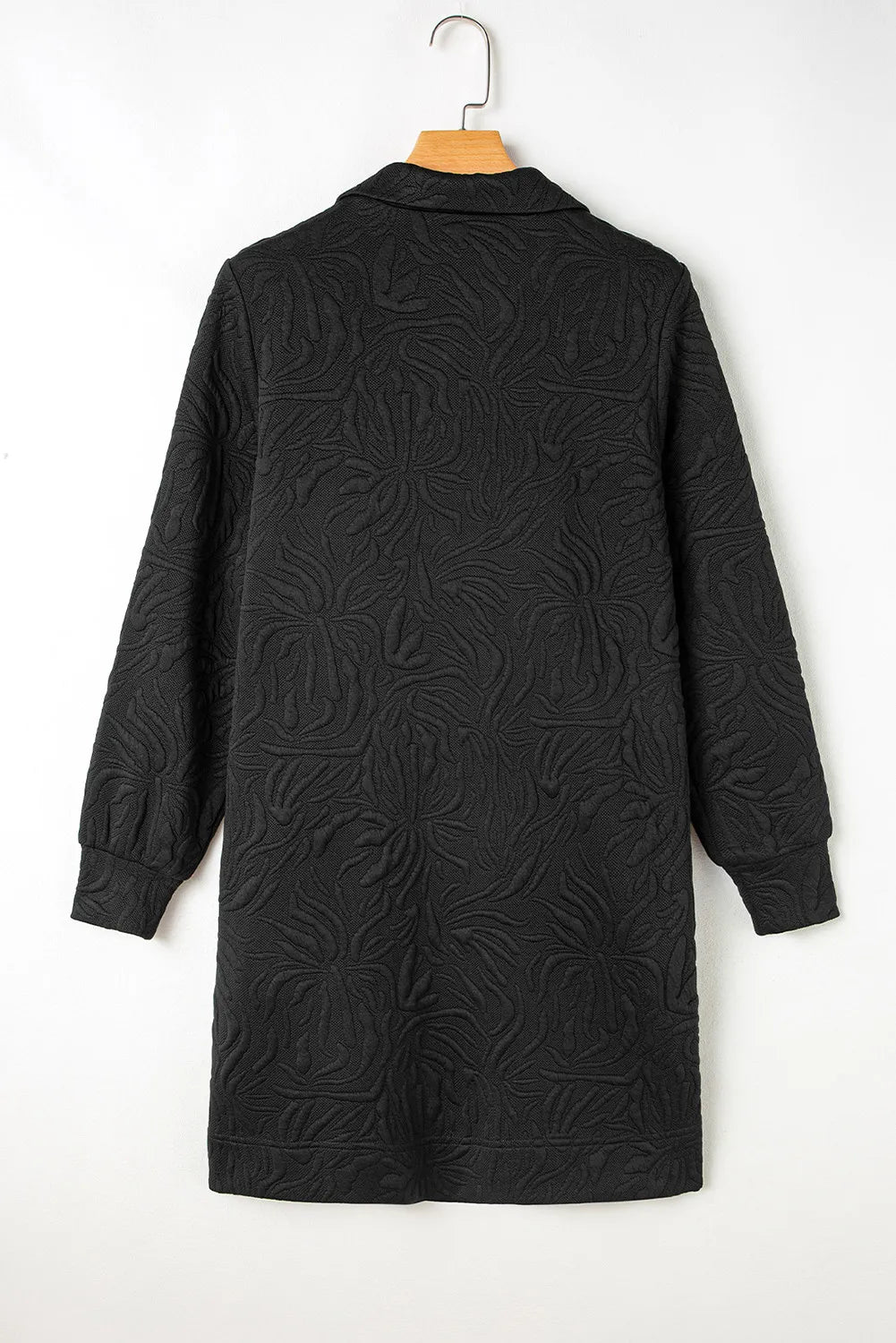 Textured Zip Front Mini Dress Modern Long Sleeve Knit